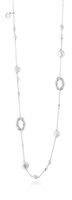 Collana Lelune Donna Bamboo in Argento Perla LGNK277 - LGNK277